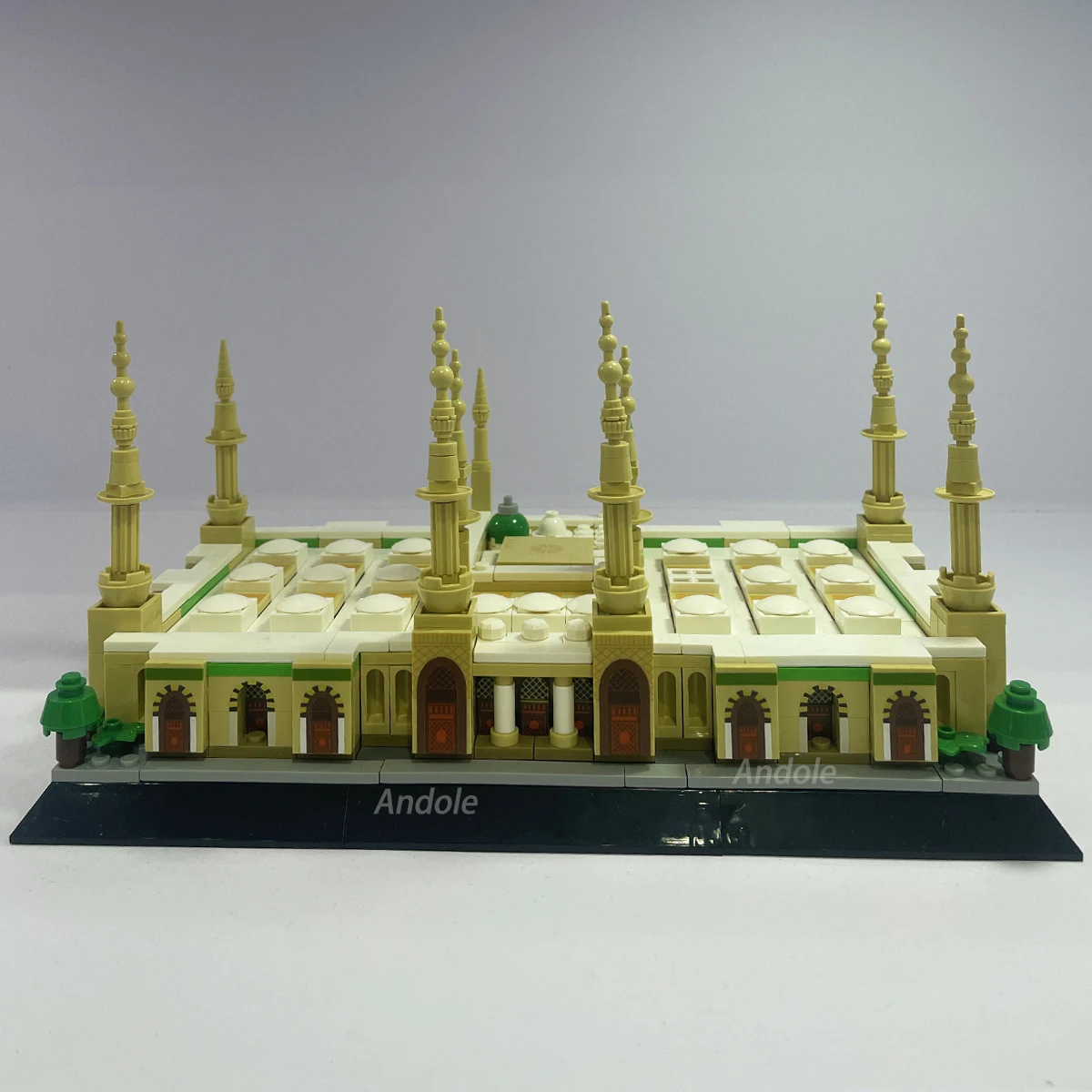

594PCS Street View Series Prophet‘s Mosque Building Blocks Temple Museum Model Bricks Toys For Kid Birthday Gift MOC