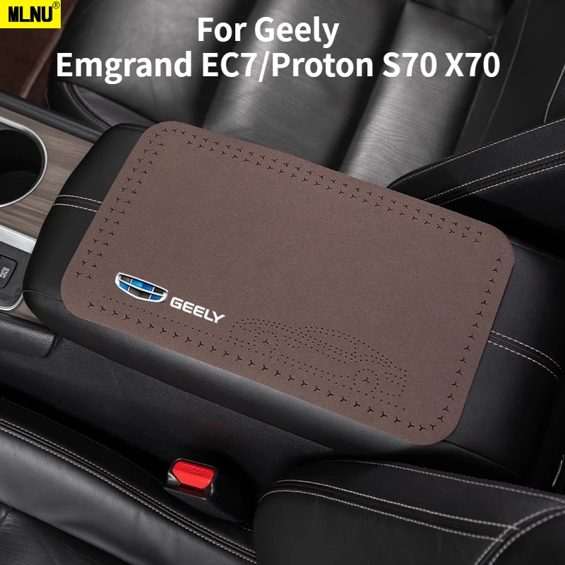 

Armrest Box Pad For Geely Emgrand EC7/Proton S70 X70 Accessories 2025/2024,Premium Leather Material,heat resistance 2022-2023