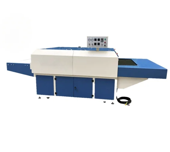 2018 hot sale fusing machine double-roller press/fusing width 600mm /extension conveyor belt HP-600AESL