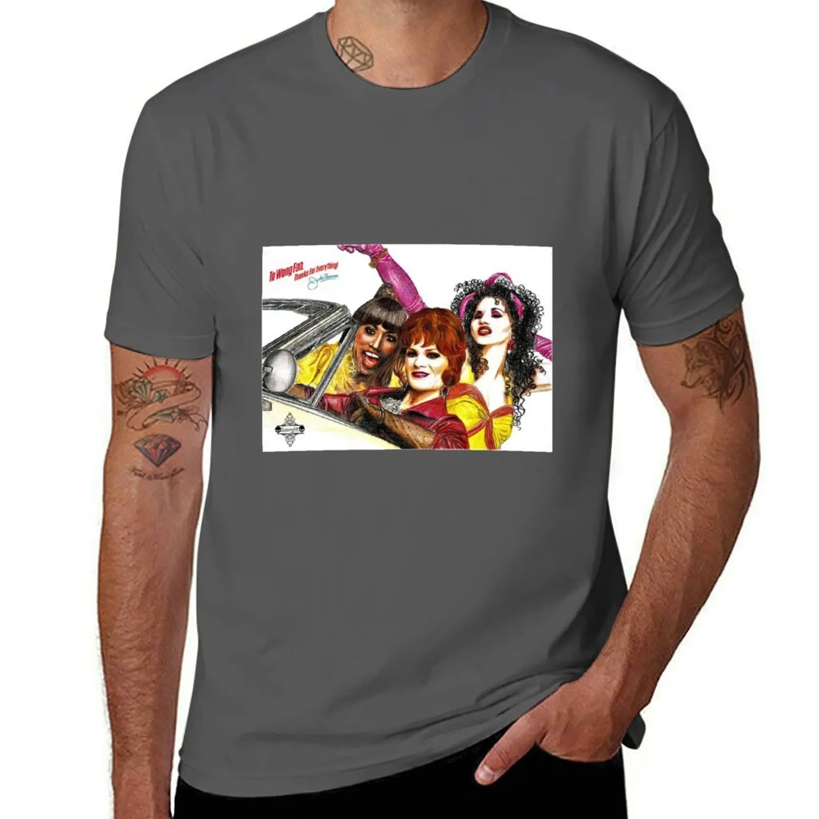 

To Wong Foo Thanks for everything!Julie Newmar T-Shirt Athletic Fit Sports Short Sleeve Top