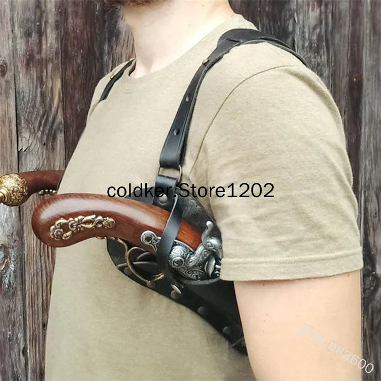 

Halloween Cosplay Leather Sword Set Medieval Genuine Leather Sword Belt Baldric Adjustable Sword Hanger Sport Accessories