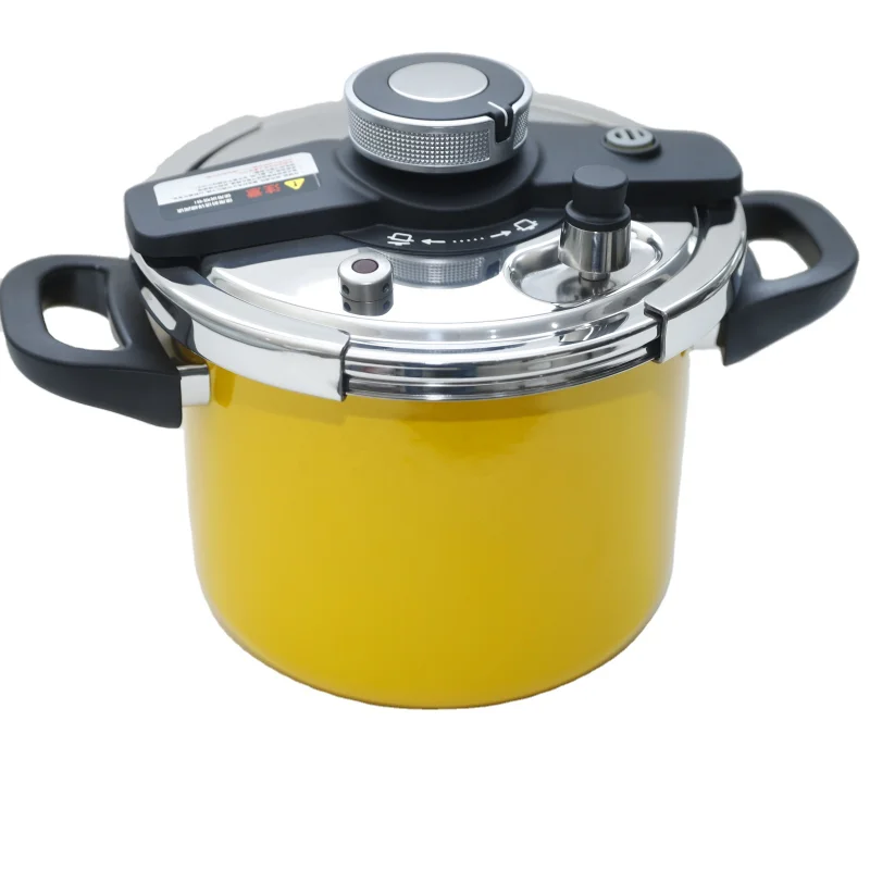 Enamel  multipurpose  stainless steel pressure cooker for induction use made of SUS430