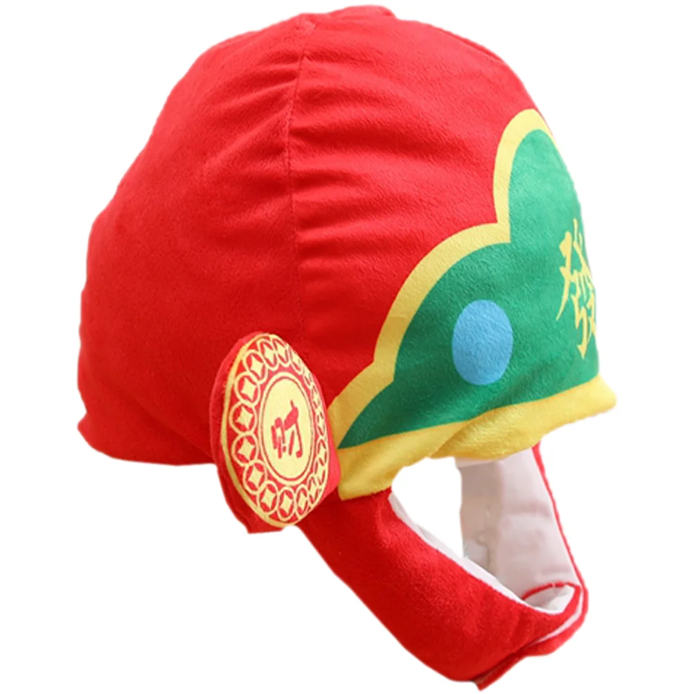 God of Wealth Hat Plush Novelty Party Cosplay Costume Hats Adult Carnival Selfie Headwear Animal