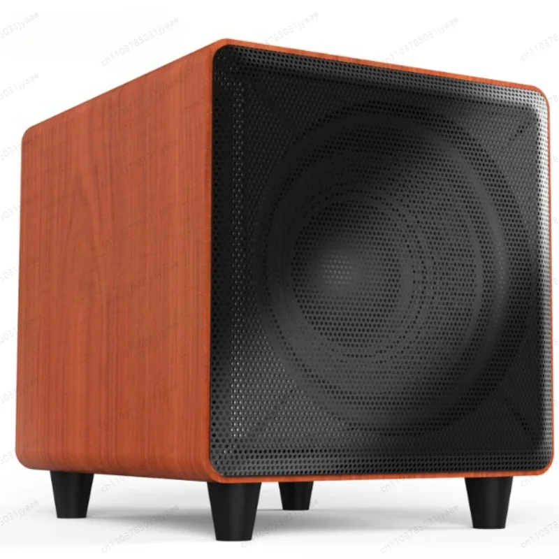 Wooden 300-watt Active Subwoofer, 10-inch Subwoofer Speaker, Home Theater Heavy Subwoofer Speaker