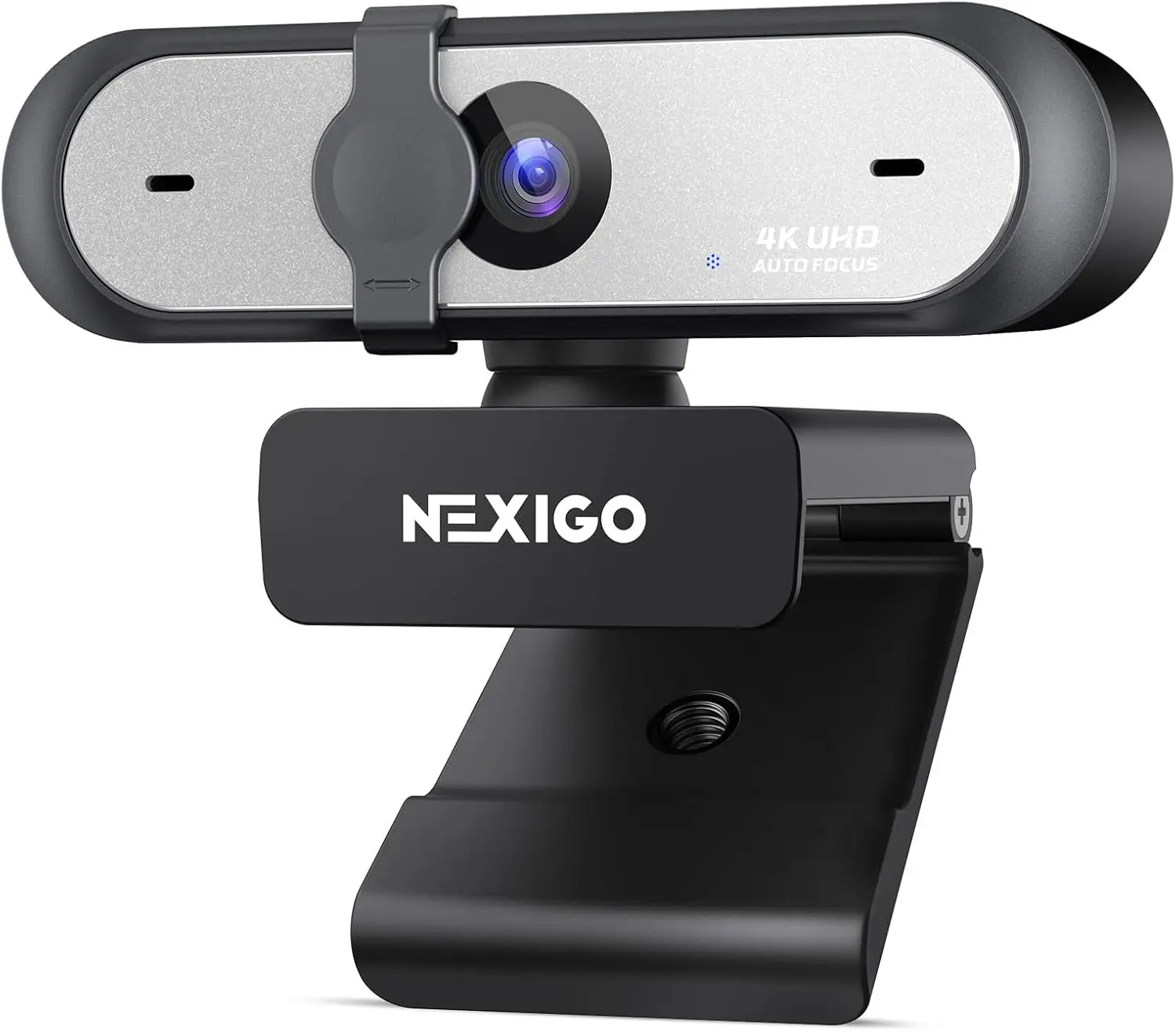 

4K веб-камера с объективом без искажений, автофокусом 1080p 60 кадров/с, микрофонами с шумоподавлением и защитной шторкой для стриминга/игр/ПК/Mac