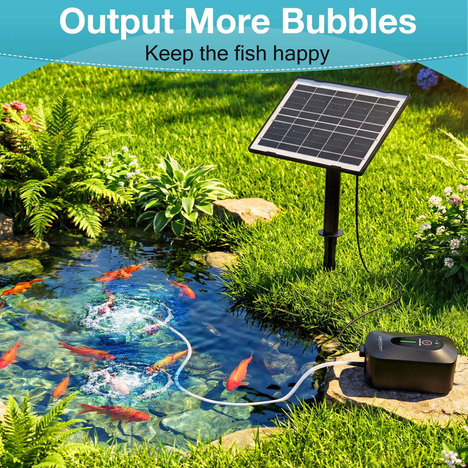 4.5W Solar Pond Aerator, Low N - Aquarium Fish In Pond review and price