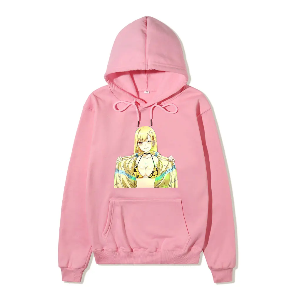 My Dress-Up Darling hoodie Anime Harajuku Marin Kitagawa Unisex Streetwear Loose Hip Hop Warm Hooded Sweatshirts dropshipping