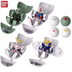 BANDAI Original Gashapon GUNDAM Zaku Unicorn Mobile Wing Change Haro Anime Action Figures Toys For Boys Girls Kids Gift Model