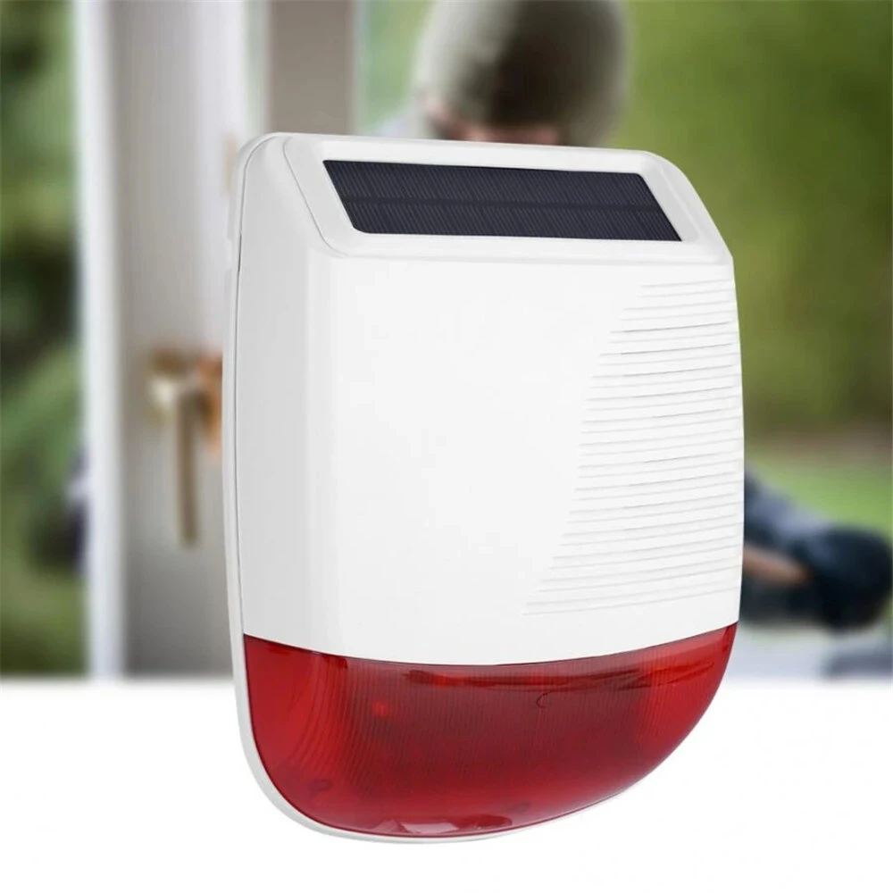 CPVAN ไซเรนไร้สายกลางแจ้ง 110dB เสียงสําหรับ Home Security สัญญาณกันขโมยระบบ 433mhz อุปกรณ์เสริมใช้กับโฮสต์