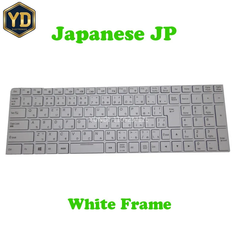 YD JP Keyboard For CLEVO N250 CVM15F20J043 6-80-N2500-210-1 CVM15F20J0J4303 6-80-N2520-210-1 CVM15F20J0J430 6-80-N7500-210-1
