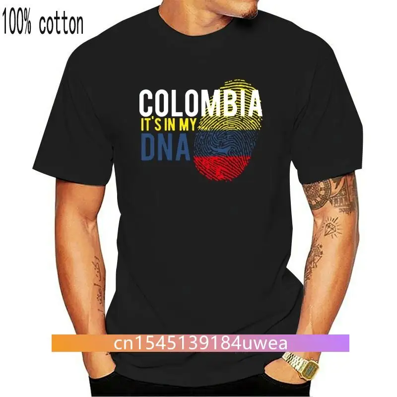 Fashion Colombia It's In My Dna Tshirt Men Cotton Men's T-Shirts Crew Neck Oversize S-5xl