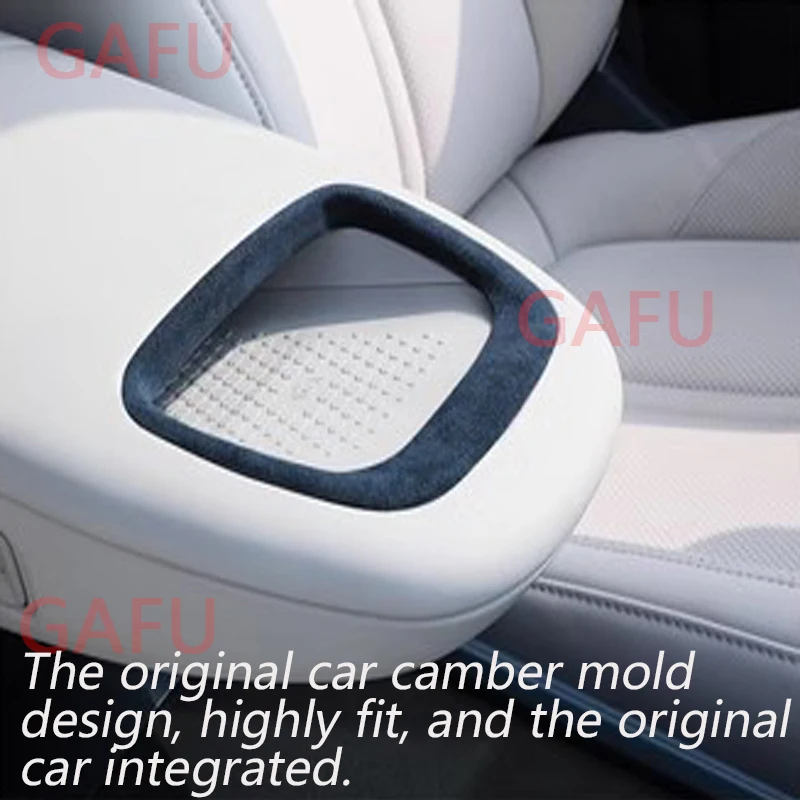 For ZEEKR X 2023 Car Wireless Charging Frame Metal Anti-scratch Protection Pasted Fur Car Interior Decoration Modified Supplies