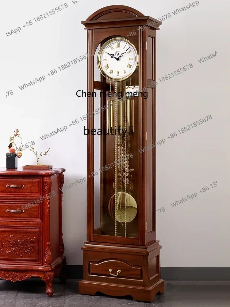 

178CC Chinese Style the Grandfather Clock Germany Hermle Imported Movement Light Luxury Mechanical Floor Clock the Grandfather