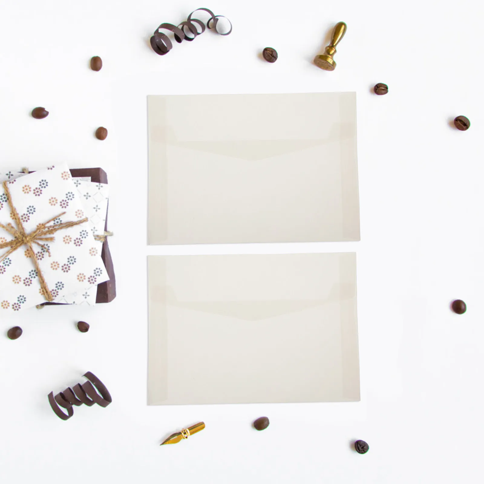 

50 шт. полупрозрачных конвертов для приглашений, денег, открыток ручной работы, для вечеринок и свадеб