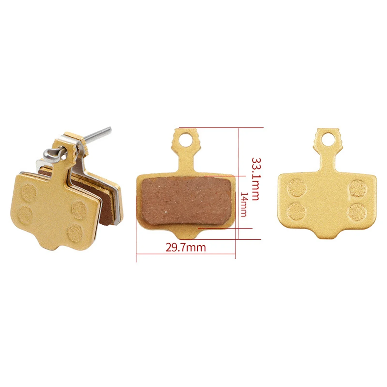 

Disc Pad Brake Pad Sporting Goods Semi-metal Disc Brake Copper Bottom Plate For SRAM DB1/DB3/DB5 Bicycle Components