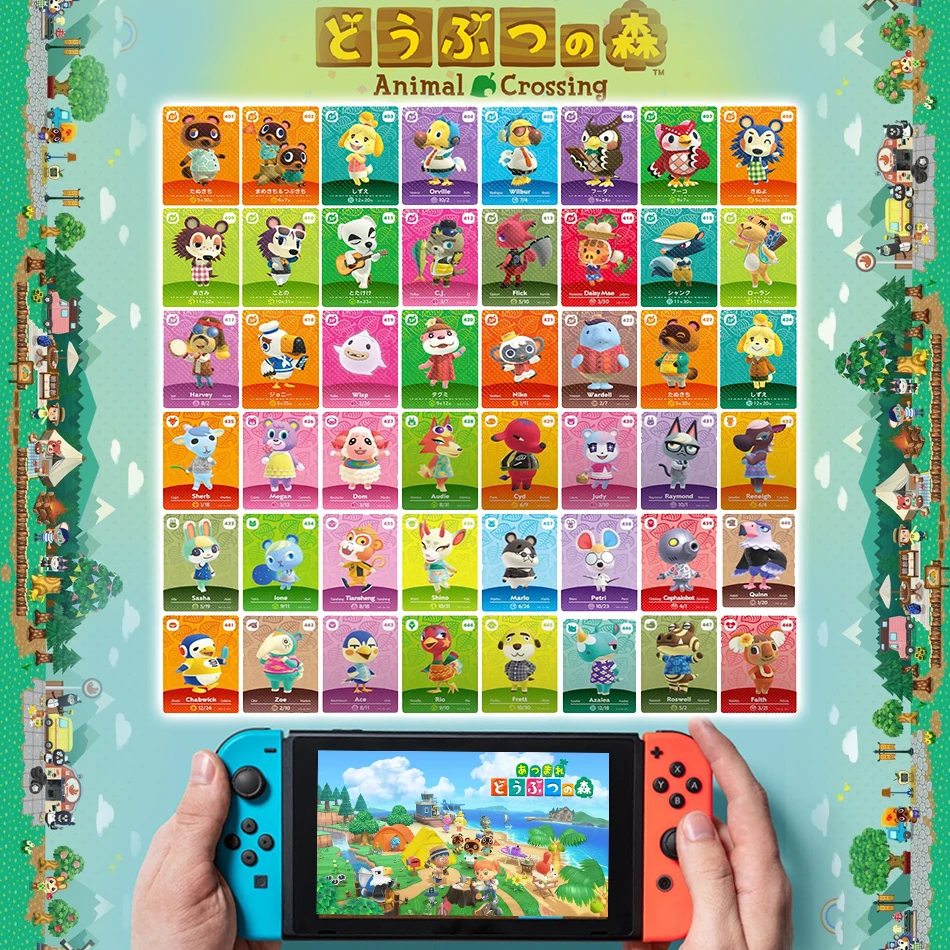 Popular games 48 Animal Forest Amiibos Cards A variety of very interesting props mini NFC cards swtch game console accessories