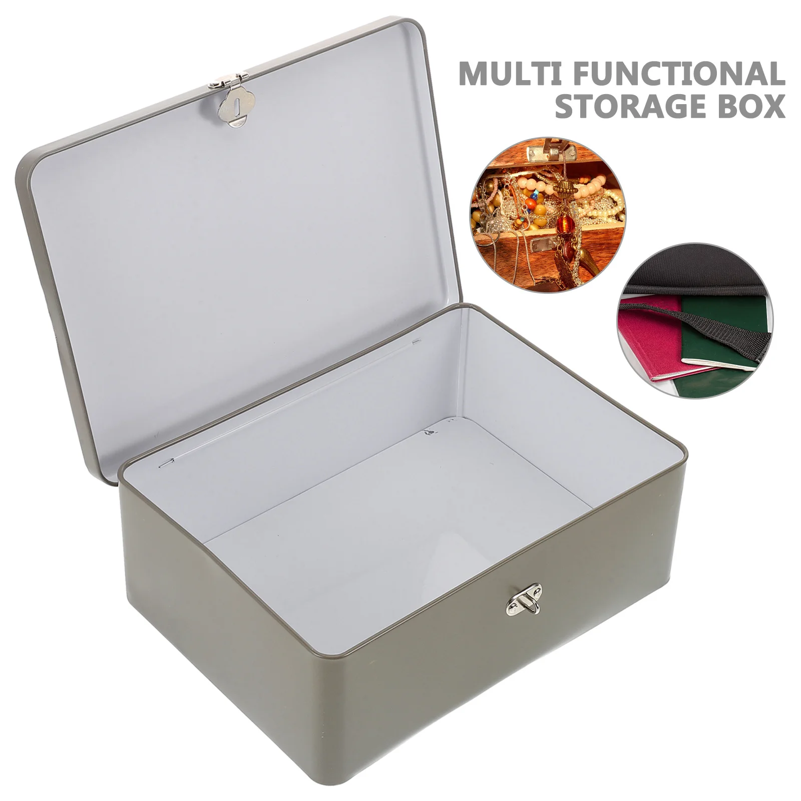 1pcs Vintage Tinplate Box Lock Storage Case Jewelry Candy Container Gift Wedding Party Promotion Small Trinket Organizer