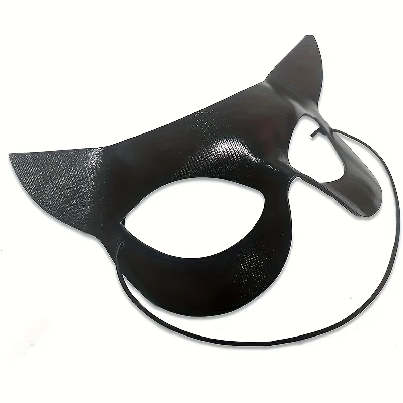 1PC Catwoman Mask Carnival Face Cat Half Mask Black Cat Eye Mask Masquerade Mask Cat Costume Mask Costume Role Playing