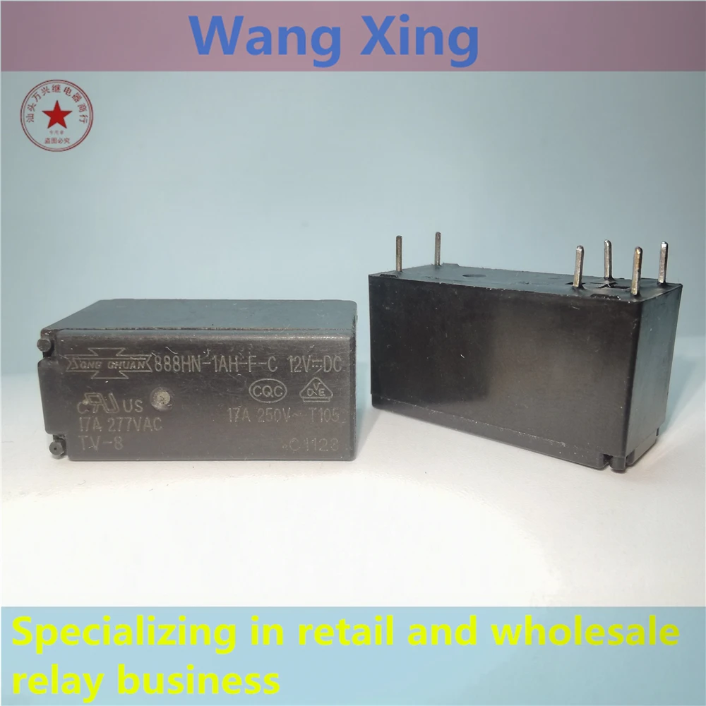 888HN-1AH-F-C 888HN-1AH-F-S 12VDC 24VDC Electromagnetic Power Relay 6 Pins