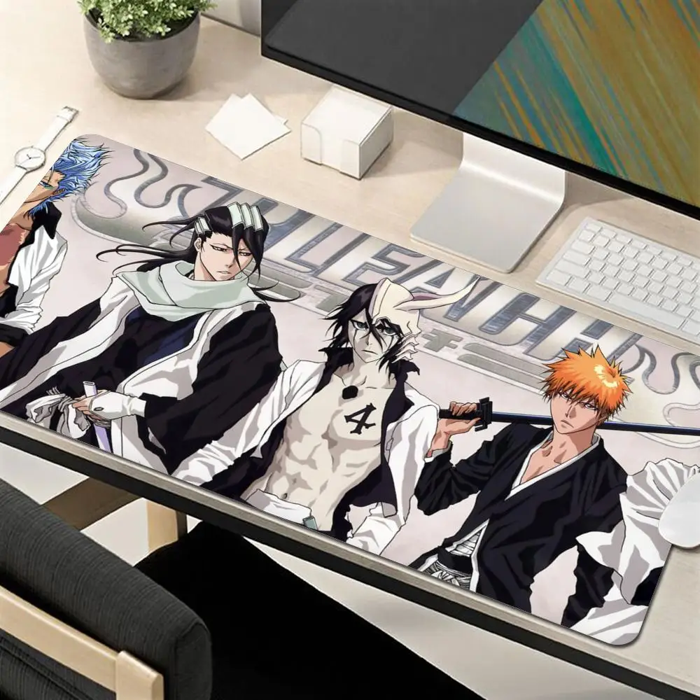 

Anime Mousepad XXL Bleach Mouse Pad Kurosaki Ichigo Large Computer Mause Mat Rubber Manga Deskmat 40x90 50x100CM Big Laptop Mats