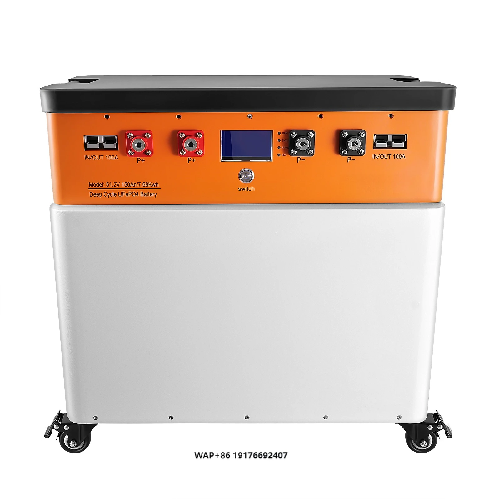 Cloud Energy Solar Lifepo4 Storage Batteries 48v 180ah Lifepo4 Battery with Wheel Outdoor Portable Storage Batteries Wheel