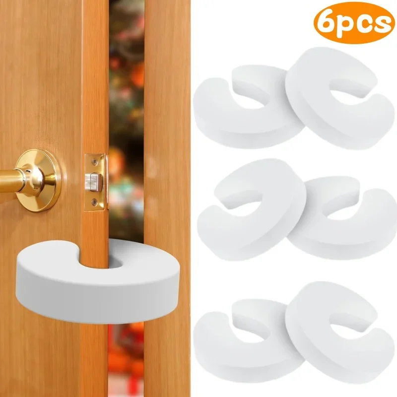 

6Pcs Baby Safety Door Stopper Newborn Furniture Protector Anti-pinch Hand Child Lock Finger Pinch Guard Proof Door Slam 2035