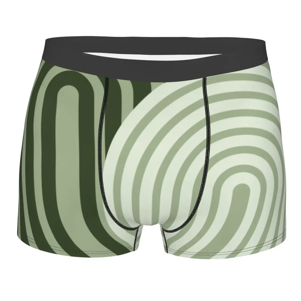 

Sage Green Arch Rainbow Boxer Shorts Men 3D Print Male Soft Underwear Panties Briefs