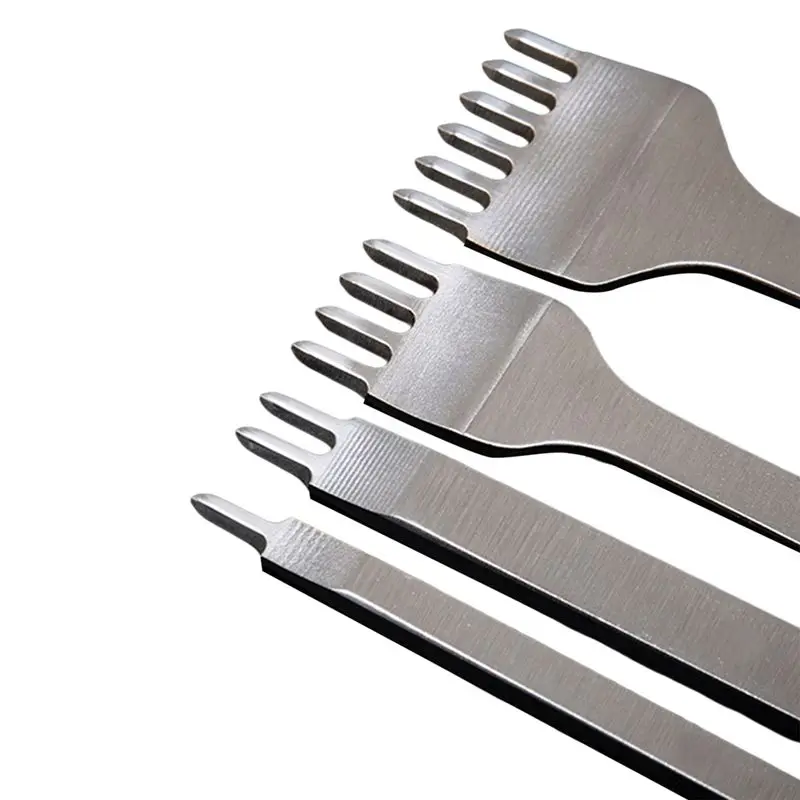 

A34R 1 Set Ofbasic Leather Diamond Chisels Sewing DIY Leather Craft Tool 4Mm/1-2-4-6 Teeth