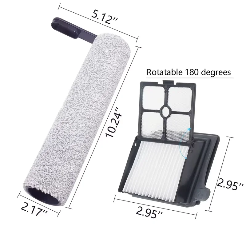 For Tineco Floor ONE S7 Pro / S6 Parts Version 1 Cordless Wet Dry Vacuum Cleaner Replacement Accessories Roller Brush Filter