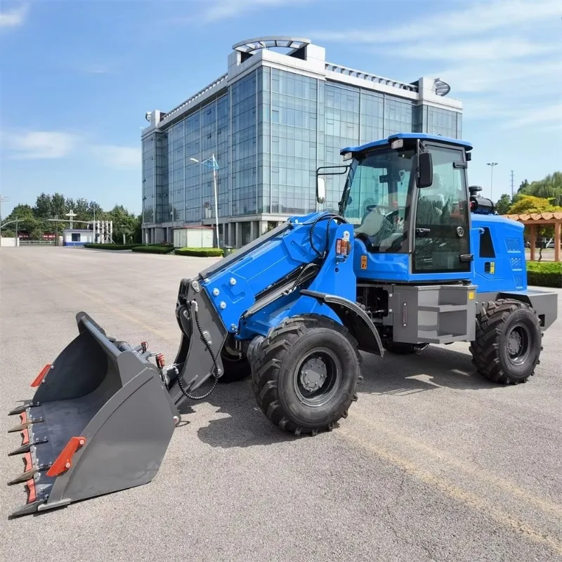 4WD Loader Machine Front Wheel Loader 4 Ton 2.4m³ Bucket for Infrastructure Material Loading Work Use Project Site