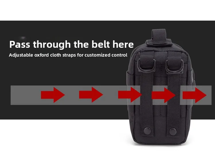 Tactical MOLLE First Aid Pouch 600D Nylon Water Resistant EDC Medical Bag Organizer for Outdoor Hunting Hiking Camping