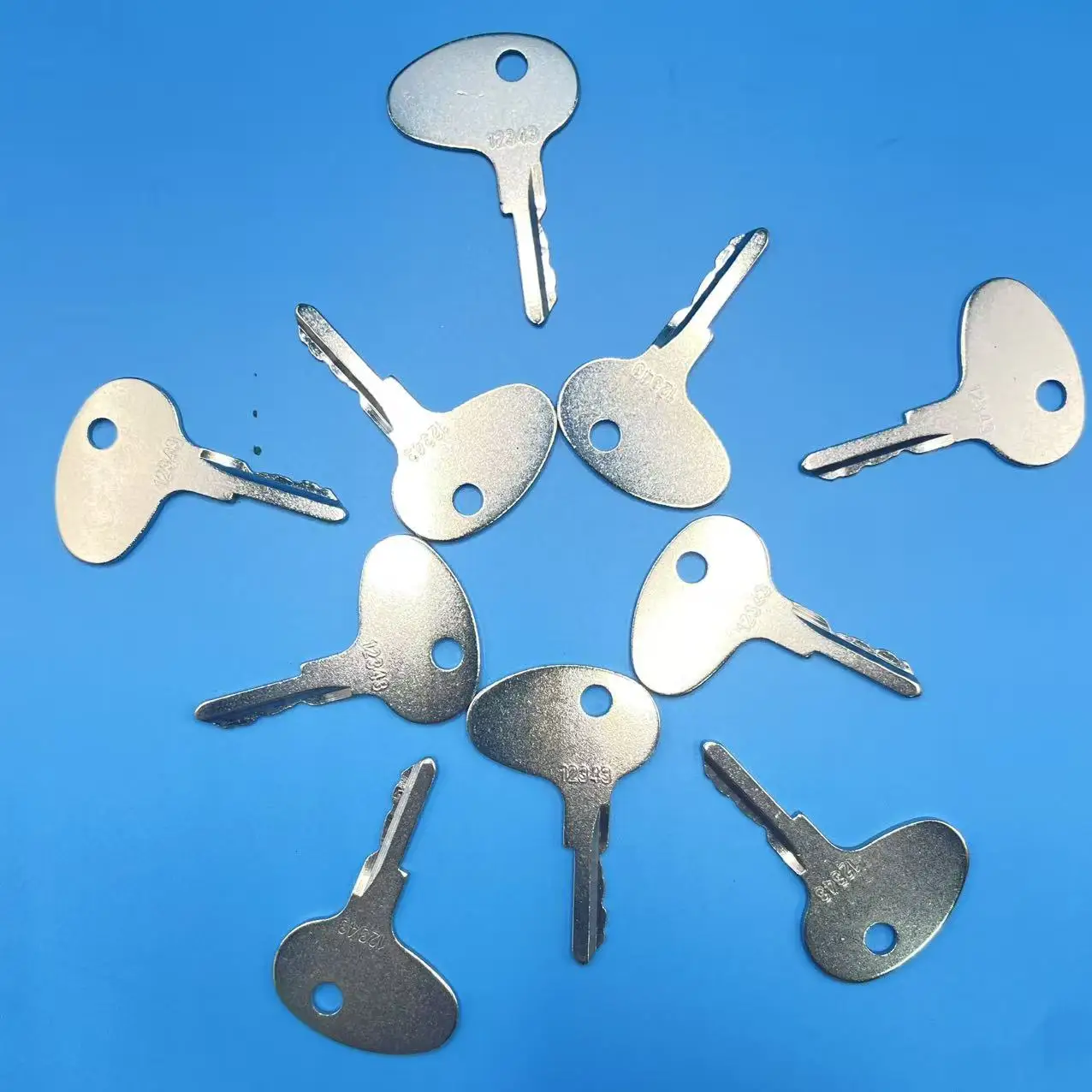 1/5/10PCS 12343 Ignition Keys 123243 912-0514920 Compatible for Mitsubishi BD2 Series Tractors Cat Forklifts Kumiai