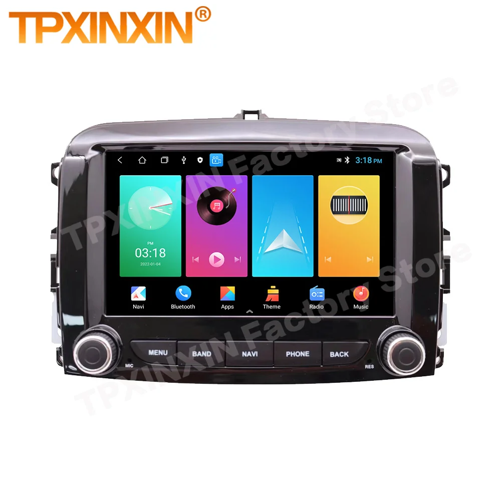 Car Radio With Android 13 Screen Automotive Multimedia For FIAT 500L 2012 2013 2014 2015 2016 2017 2018 2019 GPS Navi Head Unit