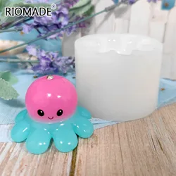 Octopus Silicone Candle Mold Cute Marine Life Styles Chocolate Pudding Dessert Baking Mould For Epoxy Resin Candle Making Molds