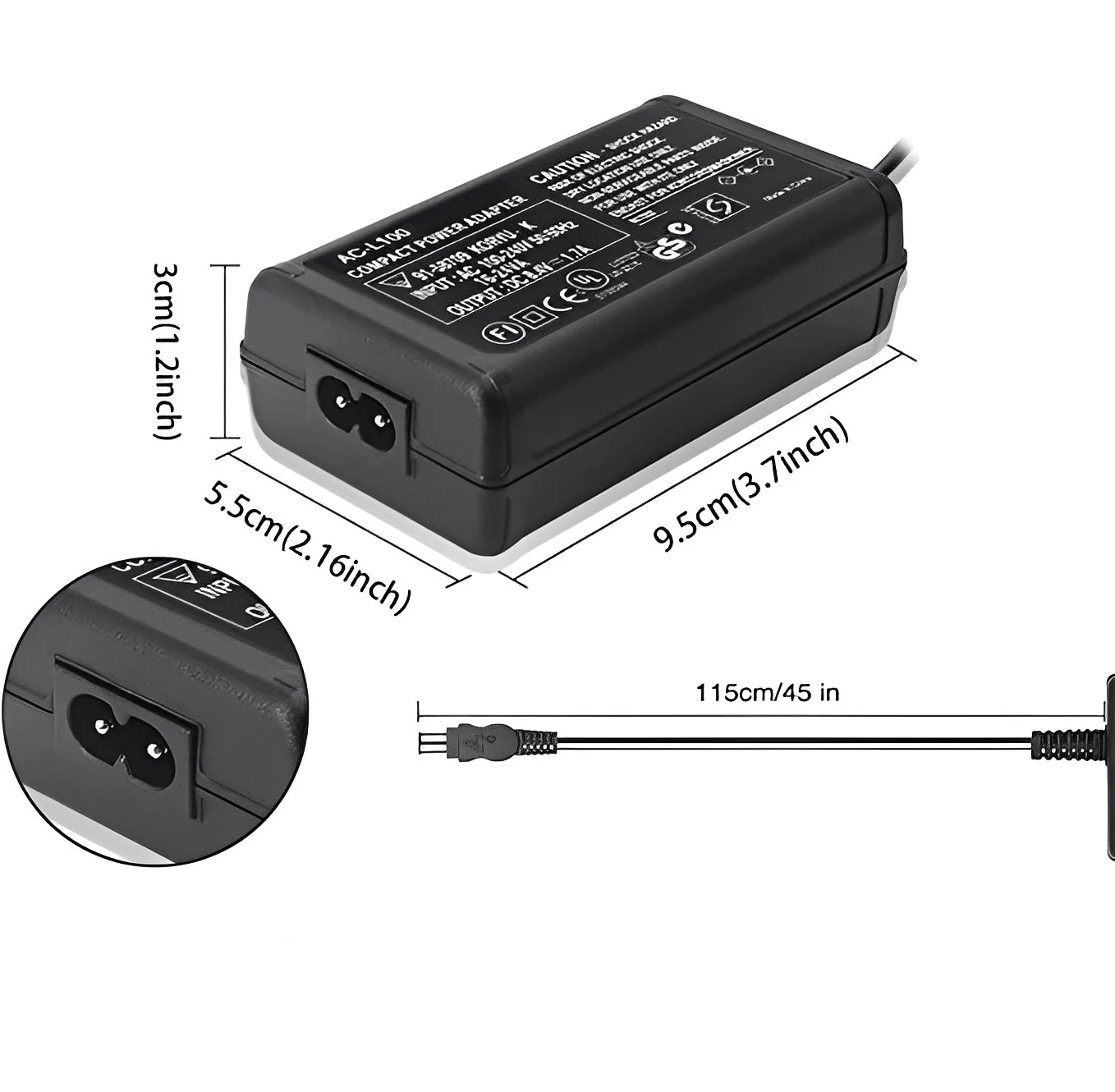 AC-L100C do aparatu Sony AC-L10A L10B L15 L100C zasilacz NX100 AX2000 MC2500 HXR-NX3 CCD-TRV228 TRV615 PC104 MVC-FD200