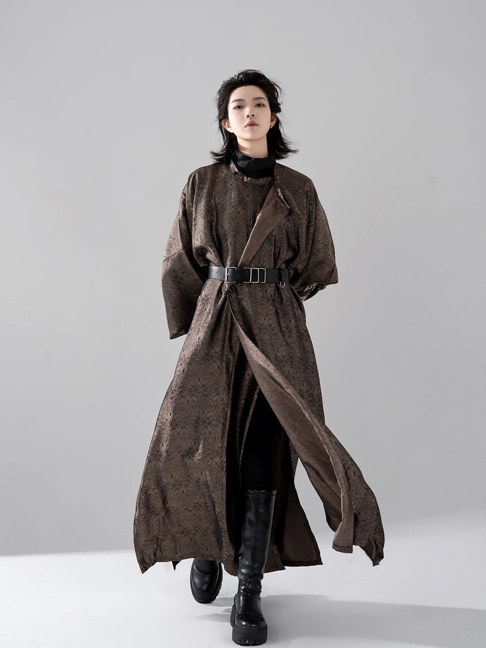 

round Neck Gown Men's and Women's Hanfu Spring Summer Half Sleeve