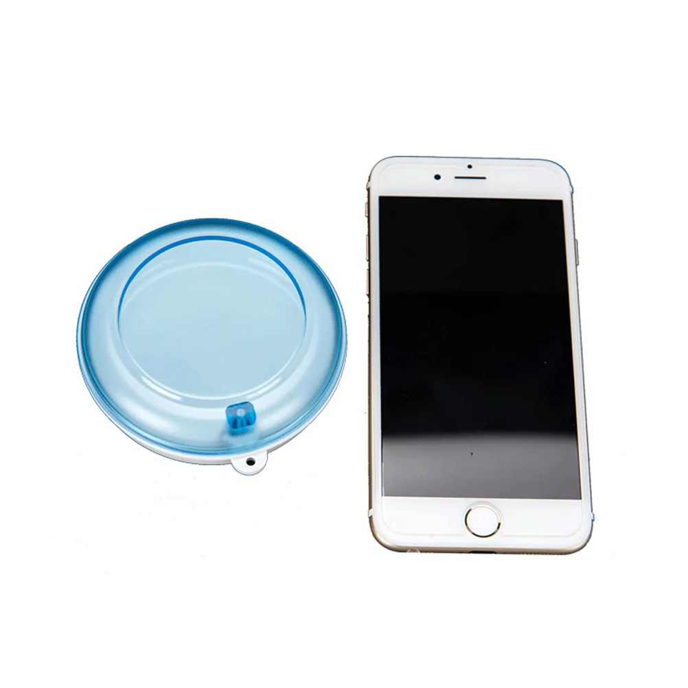 1 قطعة صندوق تخزين دوار محمول أزرق خفيف الوزن متين للأسنان الاصطناعية السفر المنزل استخدام طقم أسنان البلاستيك #5