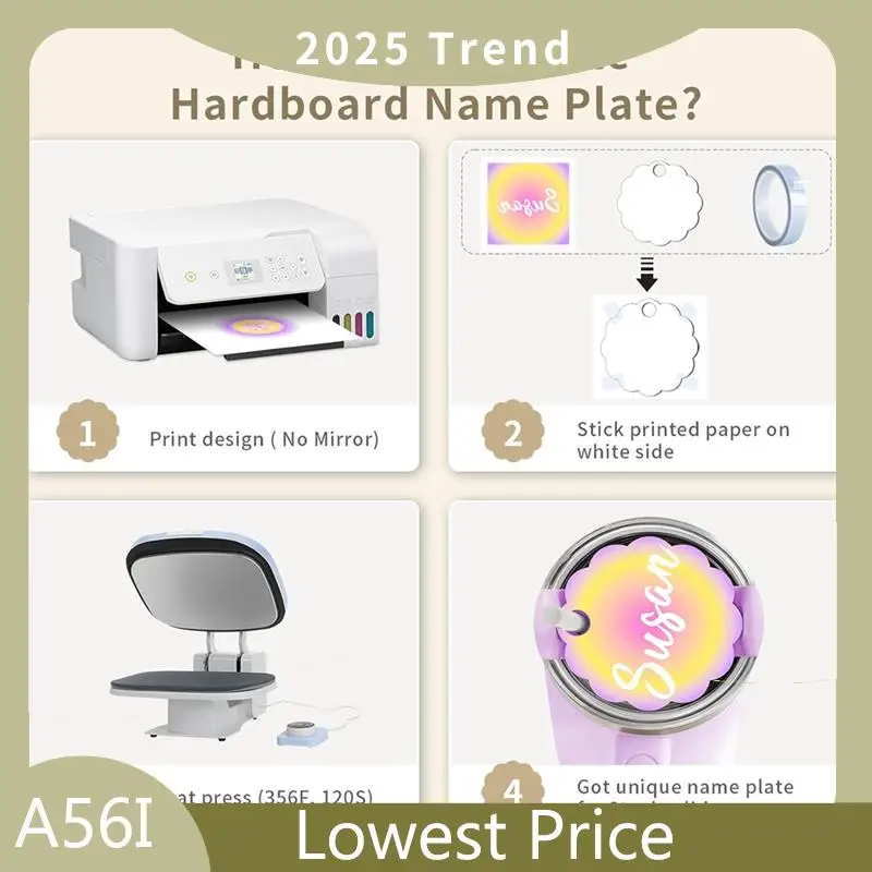 

30 PCS Sublimation Hardboard Name Plates Blanks For Stanley Cup, Sublimation 40 OZ Tumbler Name ID Tag Plate, Durable