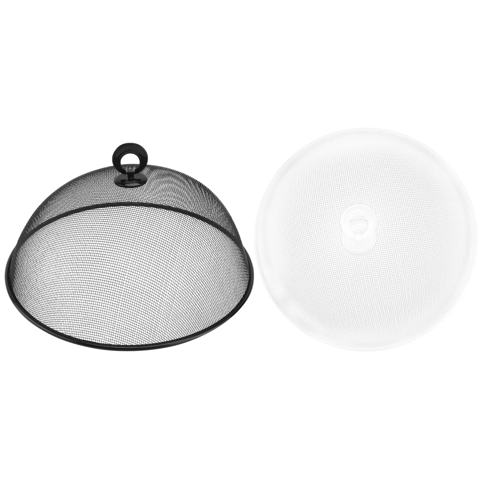 

2 шт. крышка для еды из нержавеющей стали 30 см круглые черно-белые крышки для посуды посуда вытяжки кухонные принадлежности защитные бытовые