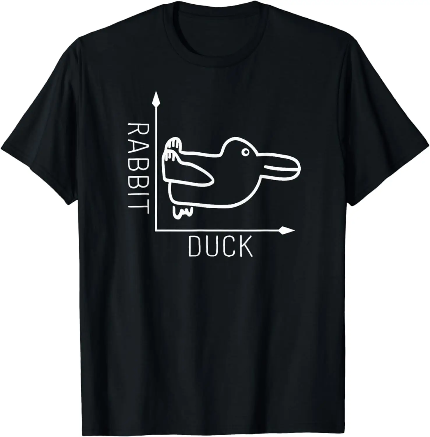 Duck Rabbit Fun Math Women's Crew Neck Casual Short Sleeve Vintage Summer Graphic T-Shirt