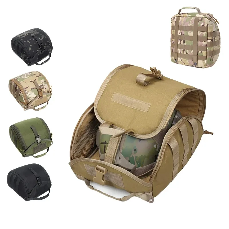 

Outdoor Tactical Helmet Bag Men's Motorcycle Helmet Storage Bag Medical First Aid Bag Camouflage Storage Ballistic Helmet Bag