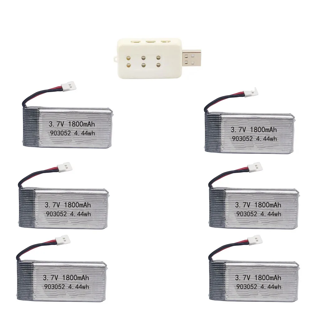 3.7V 1800mAh 903052 Lipo Battery for Syma X5 X5C X5SW X5SC X5S X5SC- M18 H5P RC Quadcopter Parts 3.7V Drone battery and charger