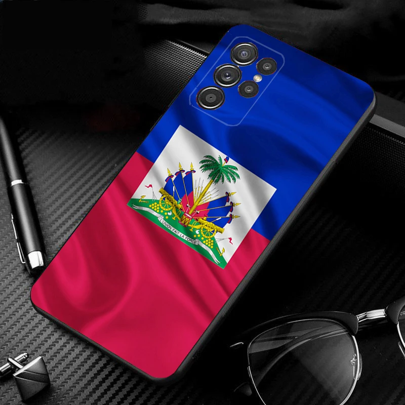 Haiti Flag Phone Case for Samsung Galaxy S24 S23 S22 S21 S20 Ultra S20 S22 S21 S10E S20 FE S24 Plus