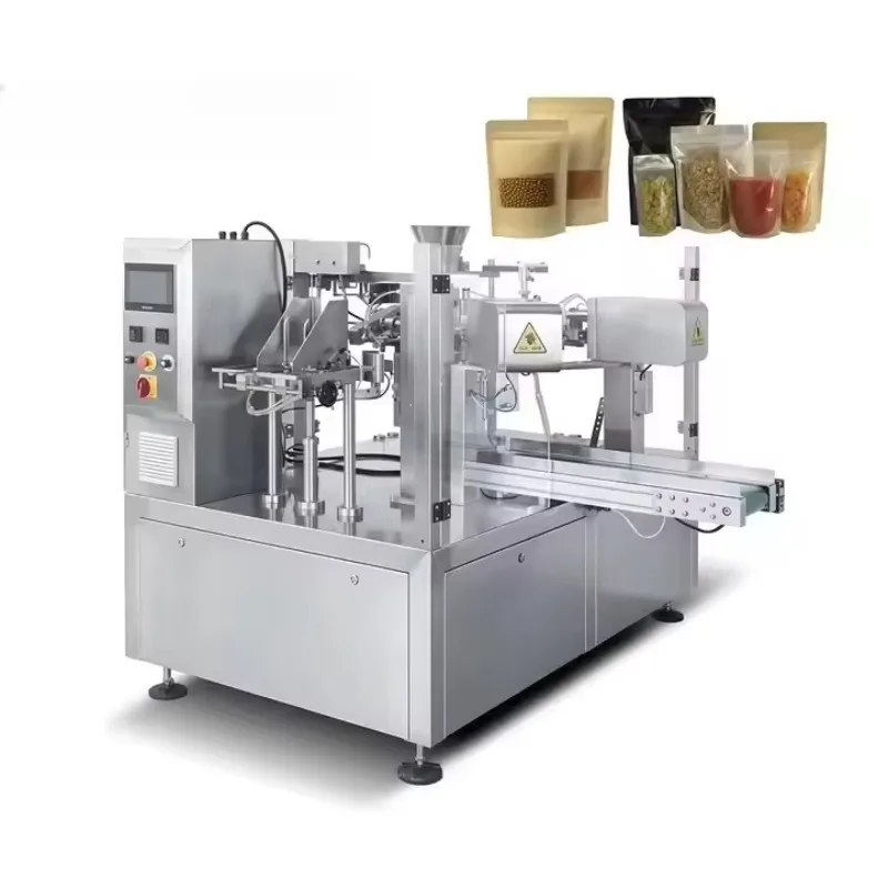 Automatic Stand up Pouch Filling and Sealing Machine 1.5KW for Powder with 380V Power Direct Factory Sale for Fruit Powder