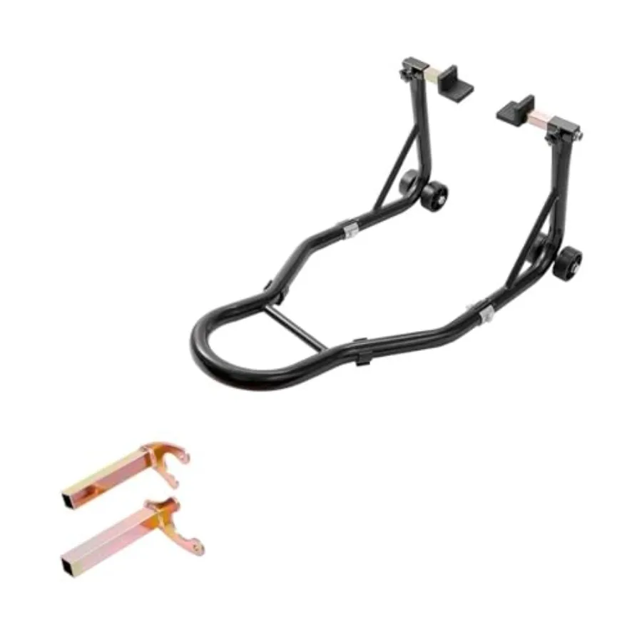 

Подъемник для мотоциклов Heavy Duty, грузоподъемность 450 фунтов, регулируемый, для переднего и заднего колеса, с вилочными головками UL, для обслуживания и хранения B