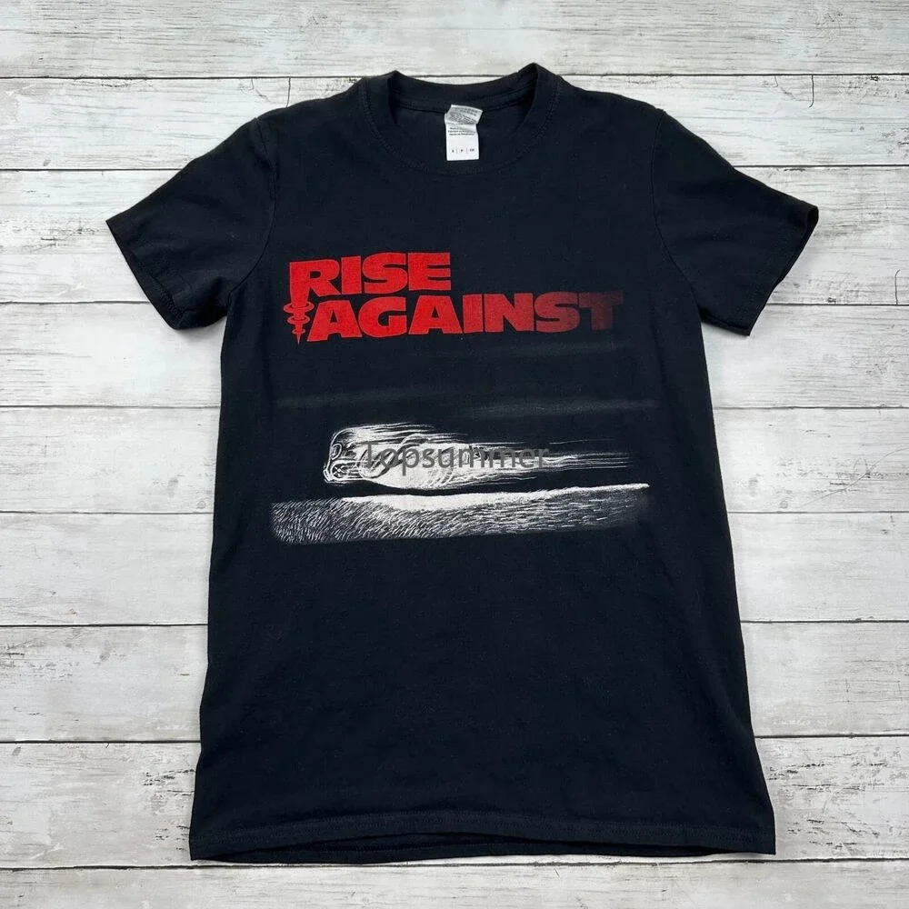 Rise Against T Shirt Punk Rock Band Concert 2015 Tour Tee Size Mens Small Black