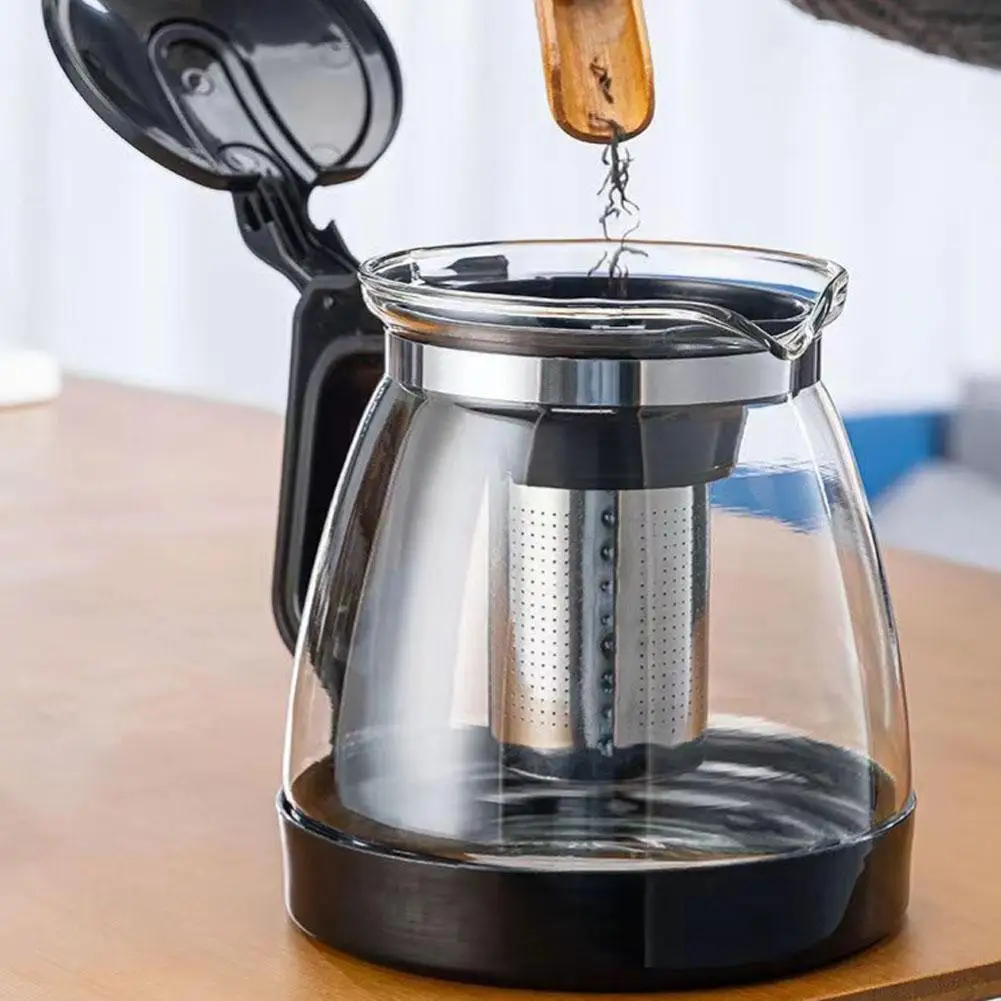 Glass Teapot with Tea Strainer Large Capacity Water Container Chinese Traditional Kung Fu Teaware Tea And Water Separation view 4