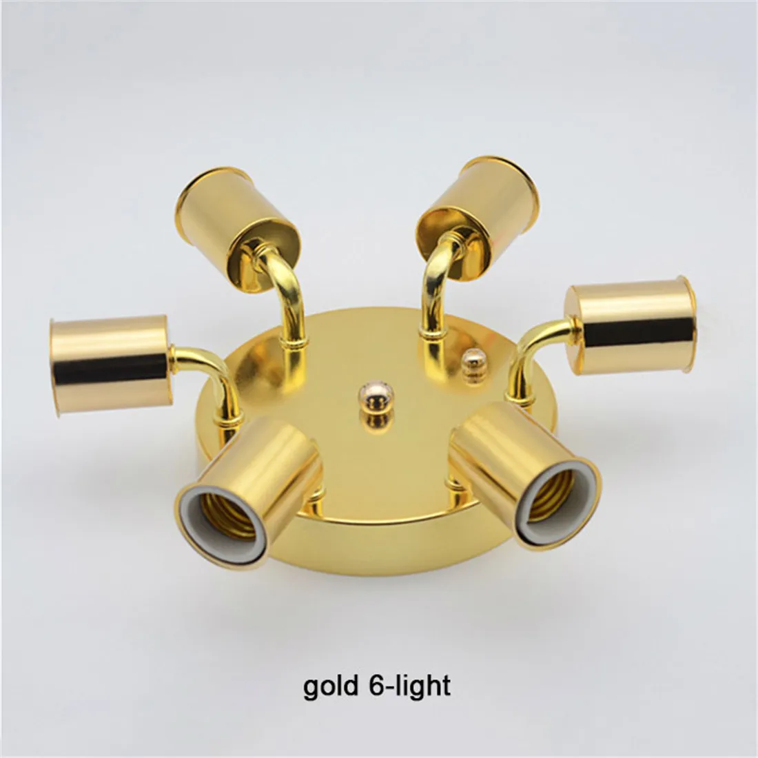 Minimalist Ceramic Holder E27 Ceiling Lights Gold Chrome White Black Simple 3/4/5/6/7/8 Heads Ceiling Lighting Fixture