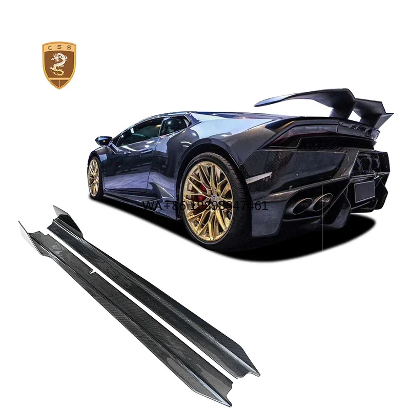 

3K Twill Weave Carbon Fiber Vors Style Side Skirts for Lamborghini Huracan Lp610