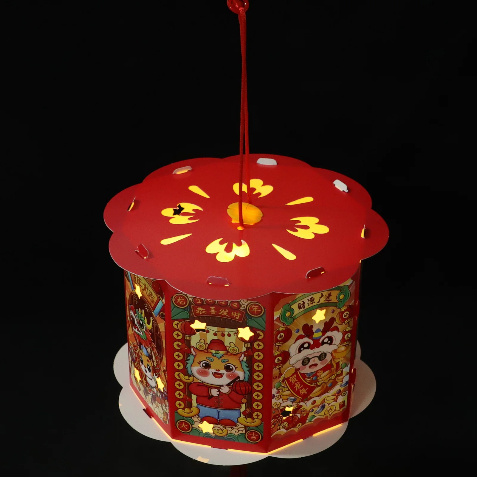 

Diy Luminous Lantern Kit Handheld Glowing Paper Lantern For New Year Festival Decoration Spring Festival